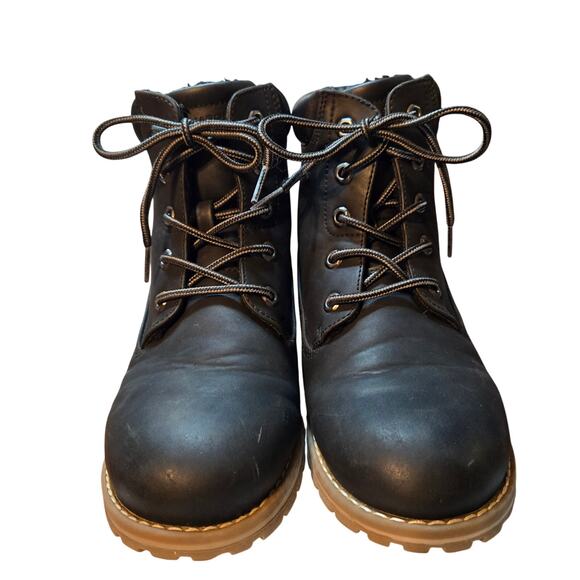 Bruno Marc 6 Black Boy's Insulated Water Resistant Ankle Boots Shoes Child's Kid - Picture 1 of 5